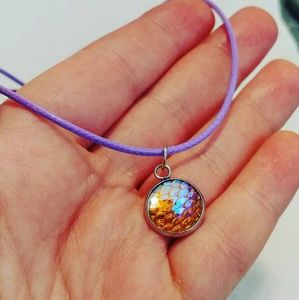 Mermaid scale necklaces